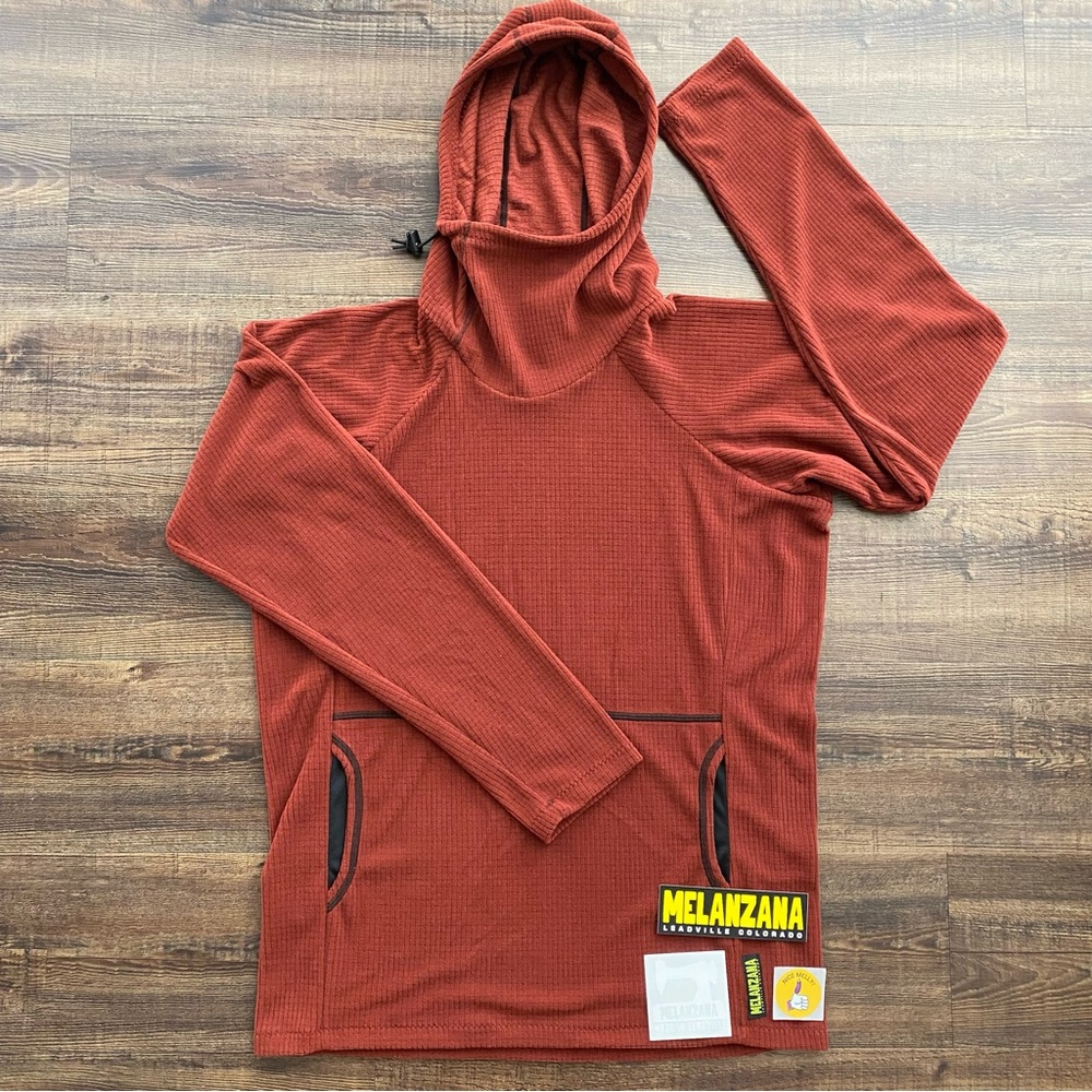 ❤️🏔️🤎2024 Melanzana V2 Microgrid Hoodie Mens Medium Melly All Canyon color